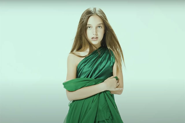 Kristina Orbakaite's nine-year-old daughter Klavdia starred in her new video