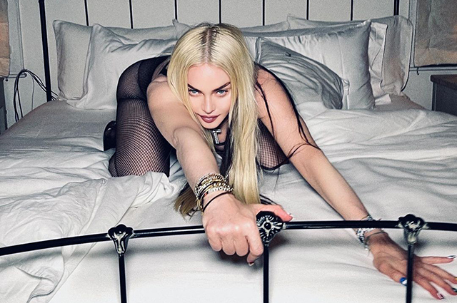 Madonna starred in a provocative photo shoot. She was criticized